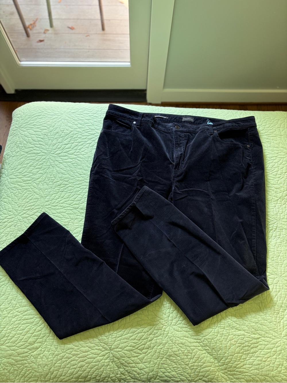 Talbots Navy Corduroy Pants